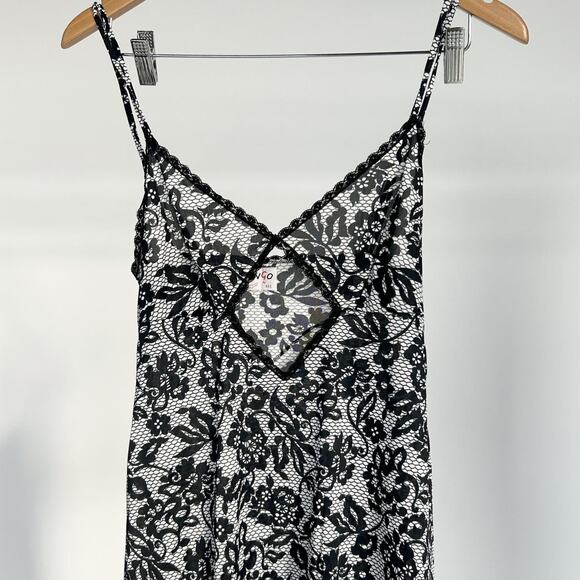 Lace Printed Vintage Slip Maxi Dress - Picture 2 of 3